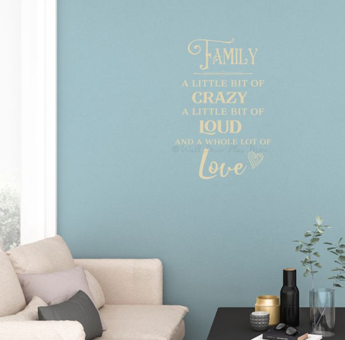 MECO DIY Wandaufkleber Mit Zitat | Abnehmbares Vinyl, 116x53,7 Cm | Für Wohnzimmer, Schlafzimmer