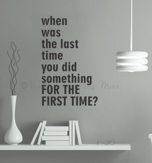 Inspire Decal When Was The Last Time Motivational Quotes Wall Stickers-Black