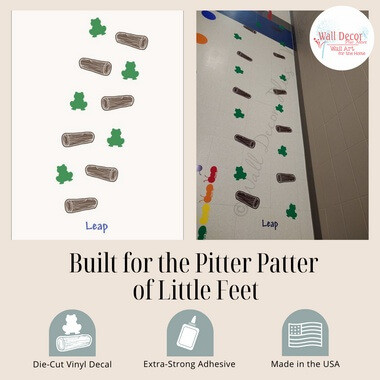 Sensory Path Leap Frog Logs Vinyl Sticker Decals School Hallway Floor 25pc