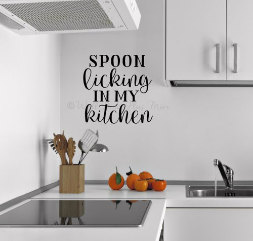 Life Is Short Lick The Spoon Vinyl Wall Words Decal Sticker Kitchen Home  Decor Art Trinx Size: 96 H - Yahoo Shopping