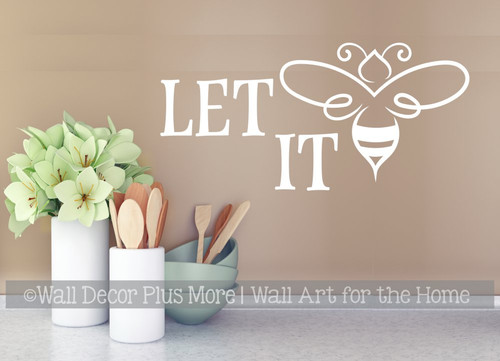 Bee Wall Decals Kitchen Decoration Bumble Bee Stickers Bathroom