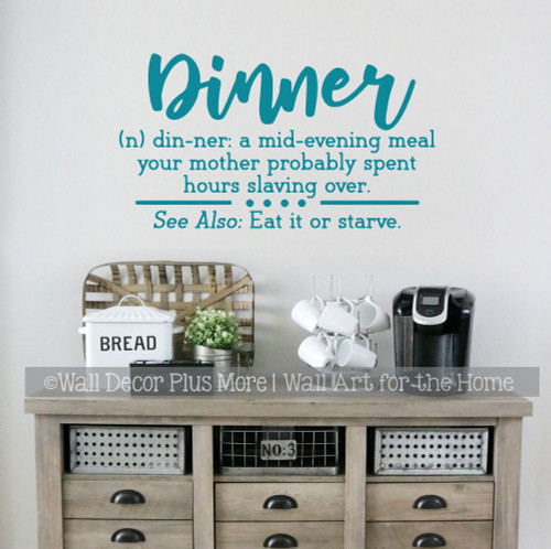 Kitchen Wall Decals Quotes