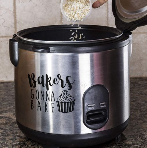 Bakers Gonna Bake Kitchenaid Mixer Appliance Decal Sticker for Kitchen Decor