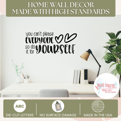 Wall Art Decal Sticker Do It For Yourself Motivational Quote for Decor-High Standards