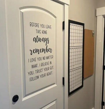 Wall Decal Quote Before You Leave Always Remember Word Art Decor Stickers