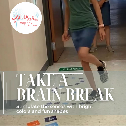 Sensory Path Floor Decal Stickers Stomp Bugs School Hallway Activity brain break