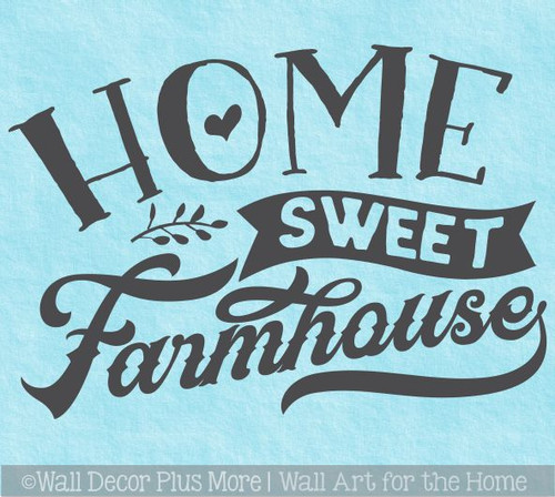 Home Sweet Farmhouse Vinyl Lettering for Wall Decor