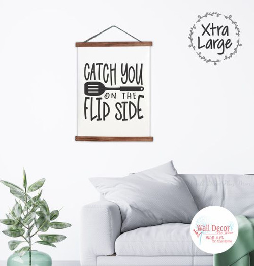 Hanging Canvas Art Catch You Flip Side Kitchen Wall Decor-23x30 inch