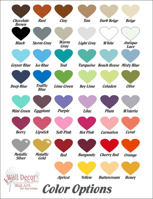 matte color chart