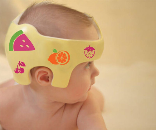 Customize Your Baby's Cranial Helmet with Fruit Melon Doc Band Decals HotPink Lime Orange