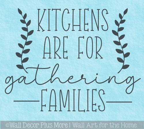 Kitchens Gathering Families Wall Art Vinyl Decor Sticker Decal Quote