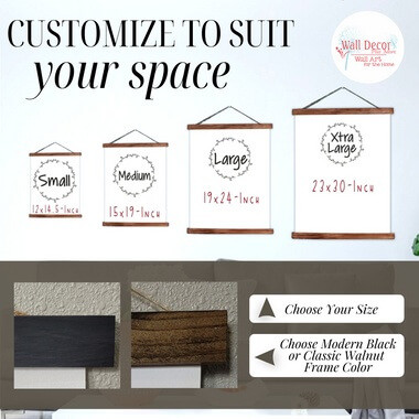 Remember I Always Love You Canvas Wall Hanging Sign — Four wall art pieces displayed in different sizes with wooden frames