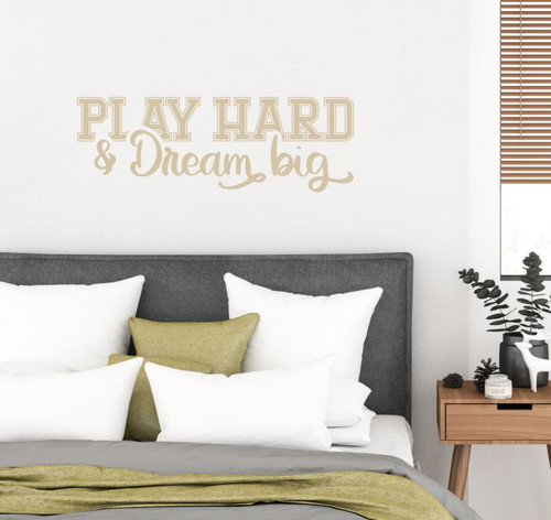 Ignite Your Passion for Sports with This Motivational Wall Sticker Dark Beige