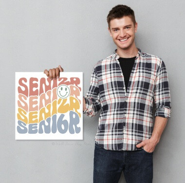 Retro Senior 2026 Graduation Party Poster Celebrate Graduate in Style