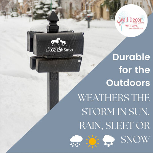 Farm Animal Mailbox Decal Custom Address Personalize Your Rural Retreat durable