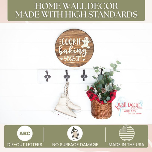 Cookie Baking Season Wall Decal Holiday Kitchen Vinyl Sticker Quote AntLace standards