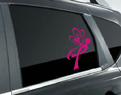 Car Decal Breast Cancer Awareness Ribbon