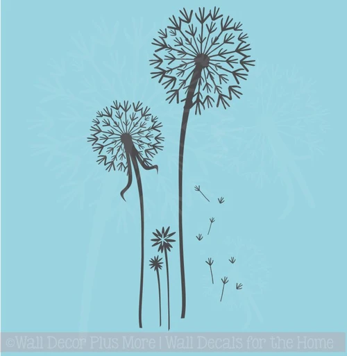 Dandelion Flower Wall Stickers Decals Popular Wall Art