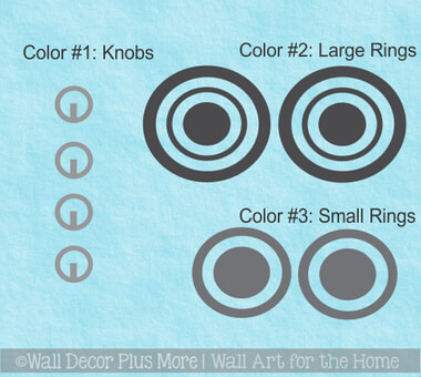 Vinyl Decal Stickers to make a DIY Play Stove Tote Lid