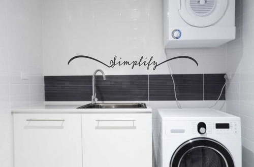 Simplify Inspirational Wall Decal Quote Vinyl Sticker Lettering-Black