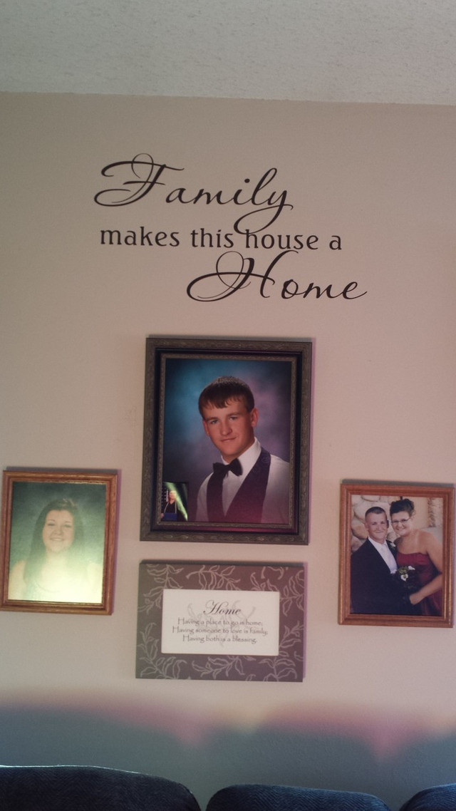 Family makes this House a Home Vinyl Wall Sticker Decals for Home Decor