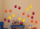 Wall Decals Handprint Kids Hand Vinyl Stickers for classroom, daycare, preschool-Red, Orange, Yellow