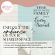 Time Spent with Family Worth Every Second Letter for Clock Arrangement Vinyl Wall Decals Enhance Space