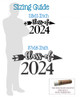 Class of 2024 Arrow Wall Decal Vinyl Sticker Graduation Decor Grad Party- Sizing