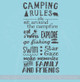 Camping Rules Subway Summertime Art Quotes Wall Letters Decals