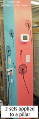 Dandelion Flower Wall Stickers Decals Popular Wall Art