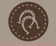 Horse shoes in Circles Wall Decal Western Bedroom Decor  Vinyl Art-Chocolate