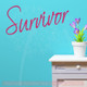 Survivor Wall Decal Lettering for Cancer Awareness-Hot Pink