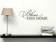 Bless This Home Entryway Wall Decal Quote