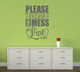 Excuse The Mess We Live Here Family Wall Decal Quote for Home Decor Gray