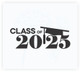 Class of 2025 Vinyl Sticker Decal with Graduation Cap