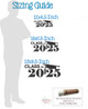 Class of 2025 Vinyl Sticker Decal with Graduation Cap- Sizing