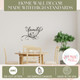 Elegant Modern Wall Decals Our Family Lettering with Swirls Made with High Standards