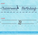 Classroom Birthdays Vinyl Sticker Decals for School Birthday Board DIY Project 2-colors