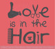 Love In The Hair Wall Quotes for Salon Hairdresser Vinyl Decal Stickers