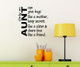 Only an Aunt Can Share Love Like a Friend Vinyl Lettering Wall Decals-Black