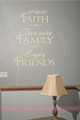 Have Faith Enjoy Friends Family and Inspirational Wall Art Decal Vinyl Lettering