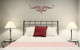Scroll Vine Curls for Home Decor Wall Art Decal Vinyl Stickers-Burgundy