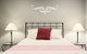 Scroll Vine Curls for Home Decor Wall Art Decal Vinyl Stickers-White