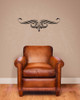 Scroll Vine Curls for Home Decor Wall Art Decal Vinyl Stickers-BLack