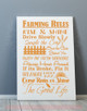 Farming Rules The Good Life Wall Lettering Vinyl Stickers Decal Quotes-Rust Orange