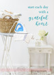 Start Each Day with a Grateful Heart Kitchen or Bath Vinyl Lettering Wall Decals Teal