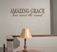 Amazing Grace How Sweet The Sound Vinyl Decals Wall Letters Wall Quotes for Home Decor-Chocolate Brown