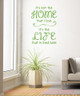 Love the Home Life Lived Here Family Wall Decals Quote Vinyl Stickers Home Decor Lime Green