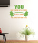 Throw In The Towel or Wipe Off The Sweat Wall Decal Sticker Vinyl Letters Inspirational Wall Art Quote-Lime Green, Rust Orange