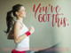 You've Got This Inspirational Wall Art Stickers Vinyl Lettering Decals Home Decor Quote-Red